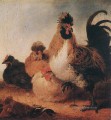 雄鶏と鶏の田舎の画家 アルバート・カイプ